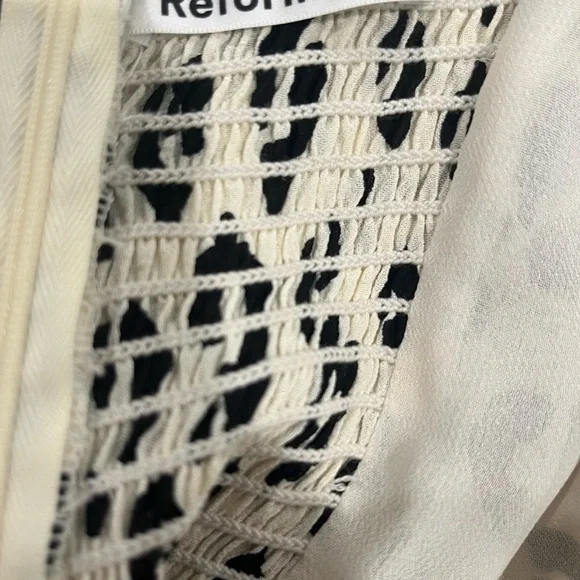 Reformation Leopard Print Dress with Black Straps - Picture 10 of 11